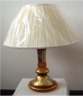 Smaltovaná stolní lampa - gold