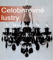 Celobarevné křišťálové lustry