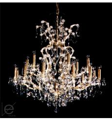 Tereziánský lustr, 18 plamenů, (š x v): 102 x 112 cm GOLD Tereziánský lustr, 18 plamenů, (š x v): 102 x 112 cm GOLD