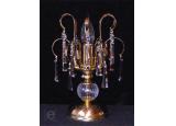 Křišťálová stolní lampa, (š x v): 17 x 31 cm 