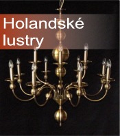 Holandské lustry a lustry z ručně vyrobených kovotlačitelských dílů 